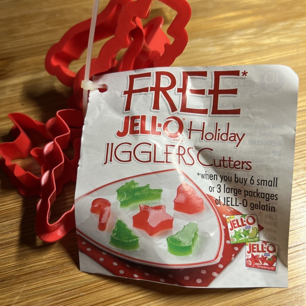 Vintage Jello Holiday Jiggler Cutters Candy Cane Snowman Star Tree Bell Reindeer